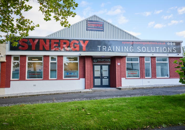 synergy training solutions website design from levelone creative hillington training centre